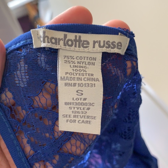 Charlotte Russe royal blue lace dress - Picture 5 of 5